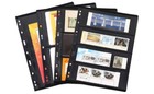 Elsjoy 20 Sheets 40 Pages Stamp Album Pages  9-hole Stamp Collection Inserts Dou