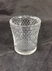 Hobanail Tea Light Vintage Clear Glass   2 5  Candle Holder Jar