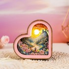  3d Wooden Puzzle Night Light For Couple   Heart Wooden Puzzle Kit Sweet Love
