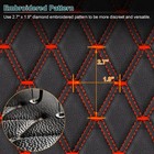63  Diamond Quilted Pu Leather Fabric For Car Interior Seat Cover Door Panel