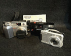 Camera Lot Digital And Film Sony  Pentax  Olympus Estate Find B6