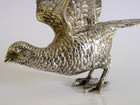 Heavy 125g Sterling Silver Pheasant Bird Figure 1958 Hunting Shooting English