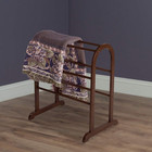 94326 Wood Quilt Rack With 6 Rungs  Antique Walnut