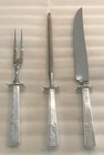 Oneida Prestige 1938 Grenoble Silverplate Carving Knife  Fork   Sharpening Steel