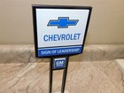  Advertising General Motors Chevrolet Car Dealership Desk Top Sign  Repro  Nice 