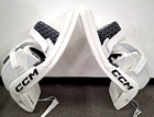 Ccm Axis F9 Senior Goalie Leg Pads- White 33 1