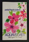 Vintage Moore s Regal Aquavelvet Latex Enamel Paint Sample Ad Brochure Floral