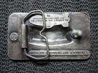 Good Year Blimp Belt Buckle  Vintage  Rare  Bergamot  1974  Tire   Rubber Co  