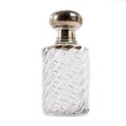 Victorian Crystal Swirl Glass Perfume Bottle