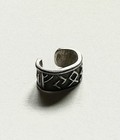 Viking Norse Runes Ear Cuff 925 Sterling Silver