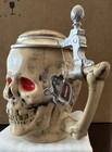 King-werk  skull   Beer Stein  Made In Germany 