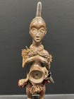 African Tribal Art Carved Wood Yaka Statue - Dr Congo