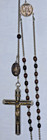 174  Antique 15 Decade Dominican Habit Rosary Sterling Medallions Marked Germany