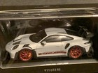 Porsche 911 Gt3 Rs  992  Ice Grey Metallic   Pyro Red 1 43 Spark
