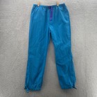Vintage Columbia Track Suit Womens Large Windbreaker 2 Piece Blue Radial Sleeve