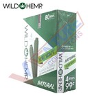 Wild H  Organic Wrap Rolling Paper Natural Full Box 20 Pouches   4 Per Pack