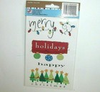 New Nip Scrapbooking Kit Happy Holidays Christmas Merry New Year Stickers