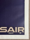Swissair Japan 1964 Poster  Art By Bingler 25x40  On Linen  Very Good Condition