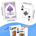 Playing Cards  Deck Of Poker 3 5  X 2 5   Green And Purple 