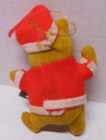 Vtg Disney Flocked Winnie The Pooh Bear Honeypot Christmas Ornament Hong Kong