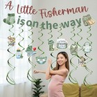 Fishing Baby Shower Decorations - 11 Pcs Gone Fishing Themed Boy Baby Shower