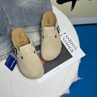 Birkenstock Boston Soft Footbed Suede Leather Taupe Women And Men Eu 37-45