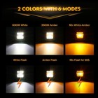 Auxbeam 3inch Led Cube Pods Work Light Bar Spot Beam Driving Fog Offroad Atv Utv