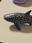 Unbranded Whale Shark Animal Figure  Blue Toy- 5 In Long  2 In Tall Soft Plastic