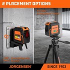 Jorgensen 100 Ft Self Leveling Point Cross Line Laser Leveler Tool With Tripod