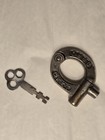Antique Sprockets Padlock W Key 1898 Patent Bicycle Sprocket Lock Rare