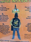 Vintage Kooky Spooks Wonder Witch Halloween Costume Kit Damaged Seal