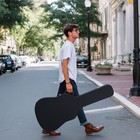 Acoustic Guitar Hard Case Wooden Hard Shell Carrying Case Lockable