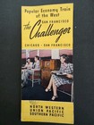 The Challenger Northwestern Union Pacific Southern Pacific Railroad Brochures 