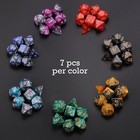 7 Sets  49pcs  Polyhedral Dice Set For Dungeons   Dragons rpg  Complete D d d   