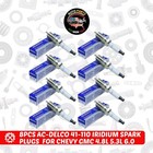 8pcs Genuine 41-110 Iridium Spark Plugs 12621258 For Chevy Gmc 4 8l 5 3l 6 0