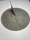 Vintage 11   Metal Sun Dial By Flora And Fauna Father Time Grow Old With Me
