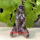 2 3  Amethyst Women Naked Quartz Crystal Skull Carved Goddess Figurines Gem 1pc