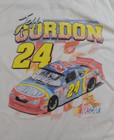 Nascar Mens Jeff Gordon  24 Race Car Retro Print Racing White Shirt New S-2xl