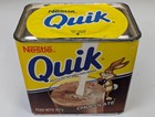 1998 Nestle Quik Chocolate Tin Can Rare Spanish 227g Nesquik Sealed Cardboard E5