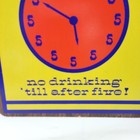Vintage 70s Drinking Wall Sign Man Cave Beer 5 O clock