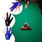 Spandex Snooker Billiard Cue Glove Pool Left Hand Open Three Finger Accessory 