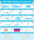Baby Grooming And Healthcare Kit  Portable Baby Safety Care Set With Hair Brush 