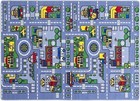 Kids Car Road Rugs City Map Play Mat For Classroom baby Room Non-slip Rubber   