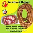 Bonka Bird Toys 2003 Pk6 Leather Strips 48 x1 8  Craft Part Foot Talon Bird Toys