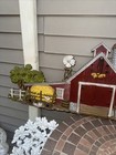 Vintage Farm Barn Scene  587 Burwood Products Co 1974 3d Wall Hanging 46 