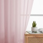  Sheer Curtains 54 Inch Length 2 Panels Set Sheer 42 w X 54 l  pack Of 2  Blush