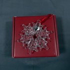 Waterford Clear Crystal Glass Snowflake Christmas Ornament Holiday Decor New