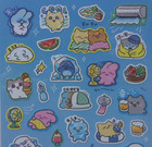 Gaia Extreme Heat Life Rabbit Cat Sticker Sheet Made In Japan