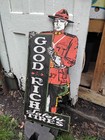 Porcelain Bf Goodrich Sign Approx 33 x15  Inches Over Steel Service 1 Side