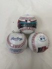 Rawlings Official League Crolb Baseballs Mlb Logo Genuine Leather 3 Pack
